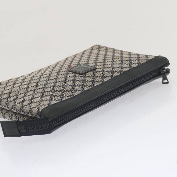CELINE Macadam Canvas Clutch Bag Navy Auth 69236 - Picture 6 of 16